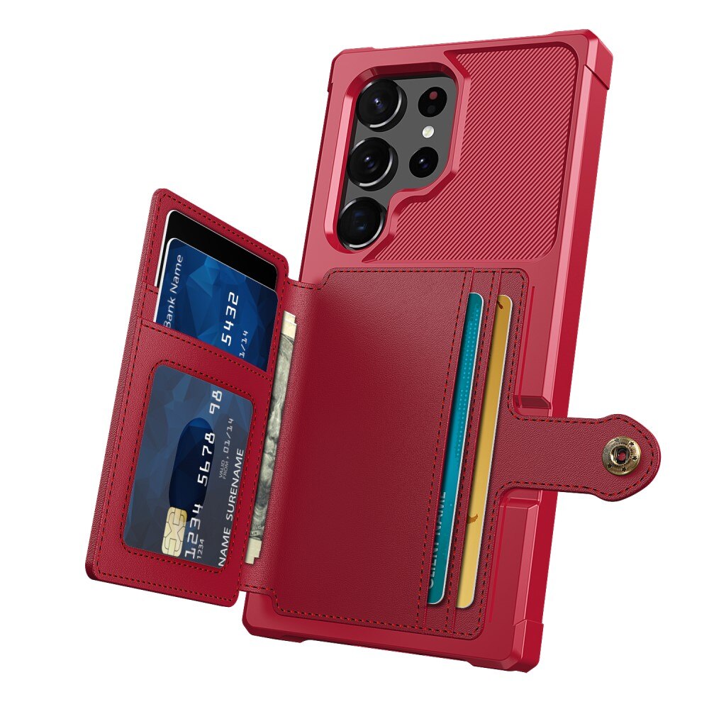 Samsung Galaxy S23 Ultra Tough Multi-slot Case Red