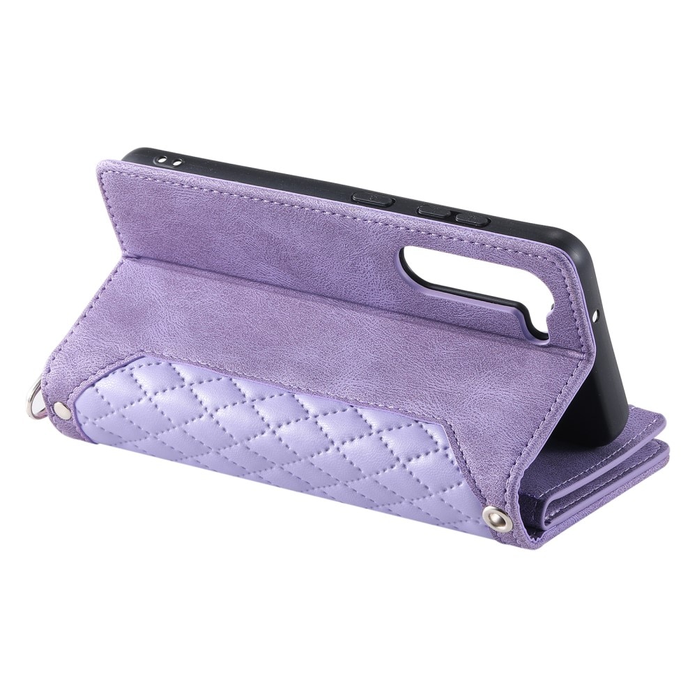 Samsung Galaxy S23 Wallet/Purse Quilted Purple