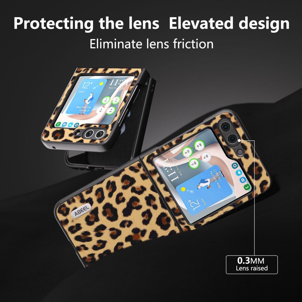 Leather Case Samsung Galaxy Z Flip 5 Leopard