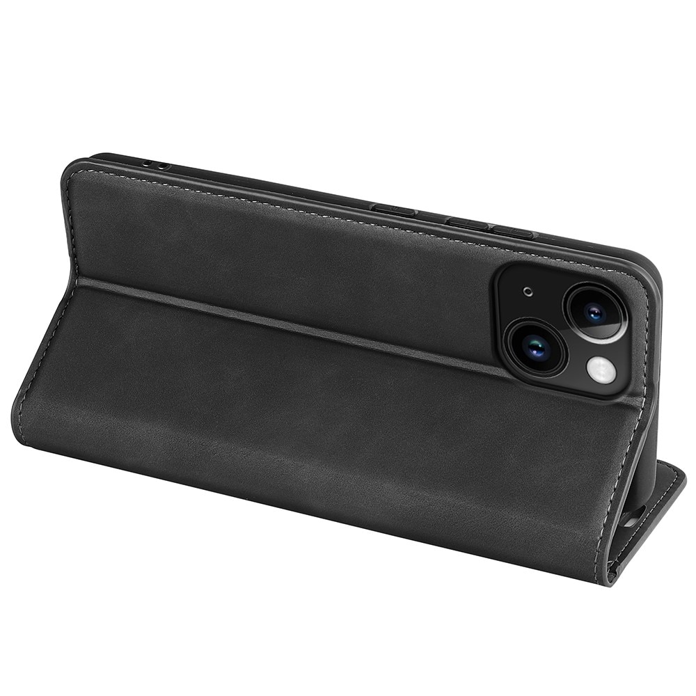 iPhone 15 Slim Wallet Case Black