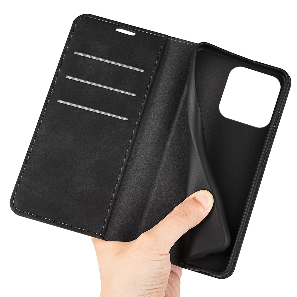 iPhone 15 Slim Wallet Case Black