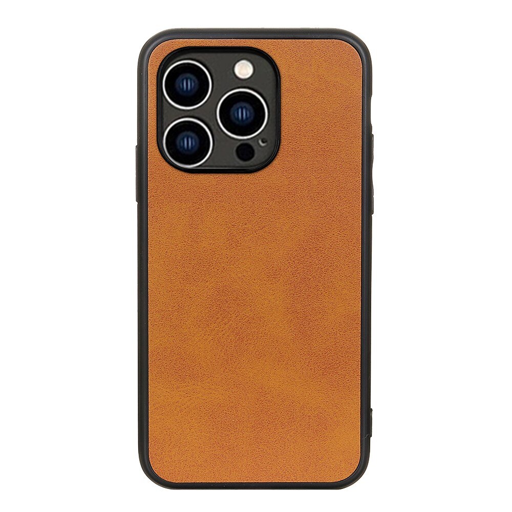 iPhone 15 Pro Max Leather Case Brown