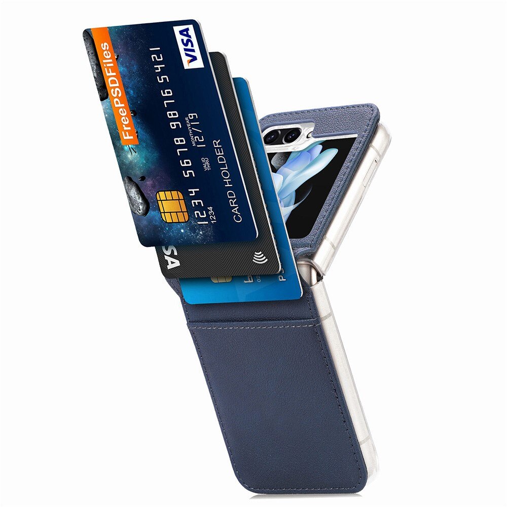 Samsung Galaxy Z Flip 5 Slim Card Wallet Blue