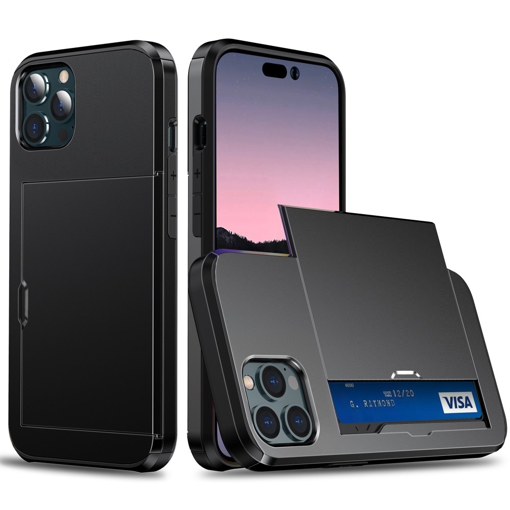 iPhone 15 Pro Card Slot Case Black