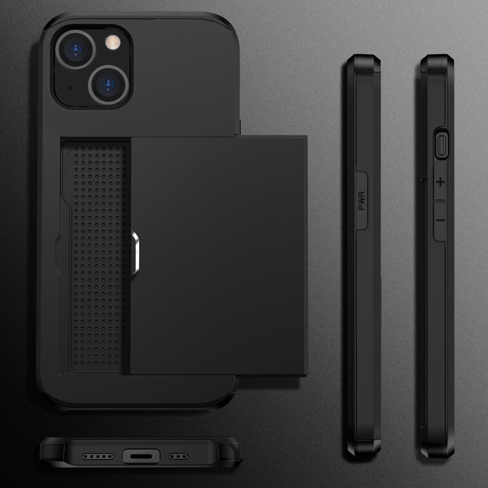 iPhone 15 Card Slot Case Black