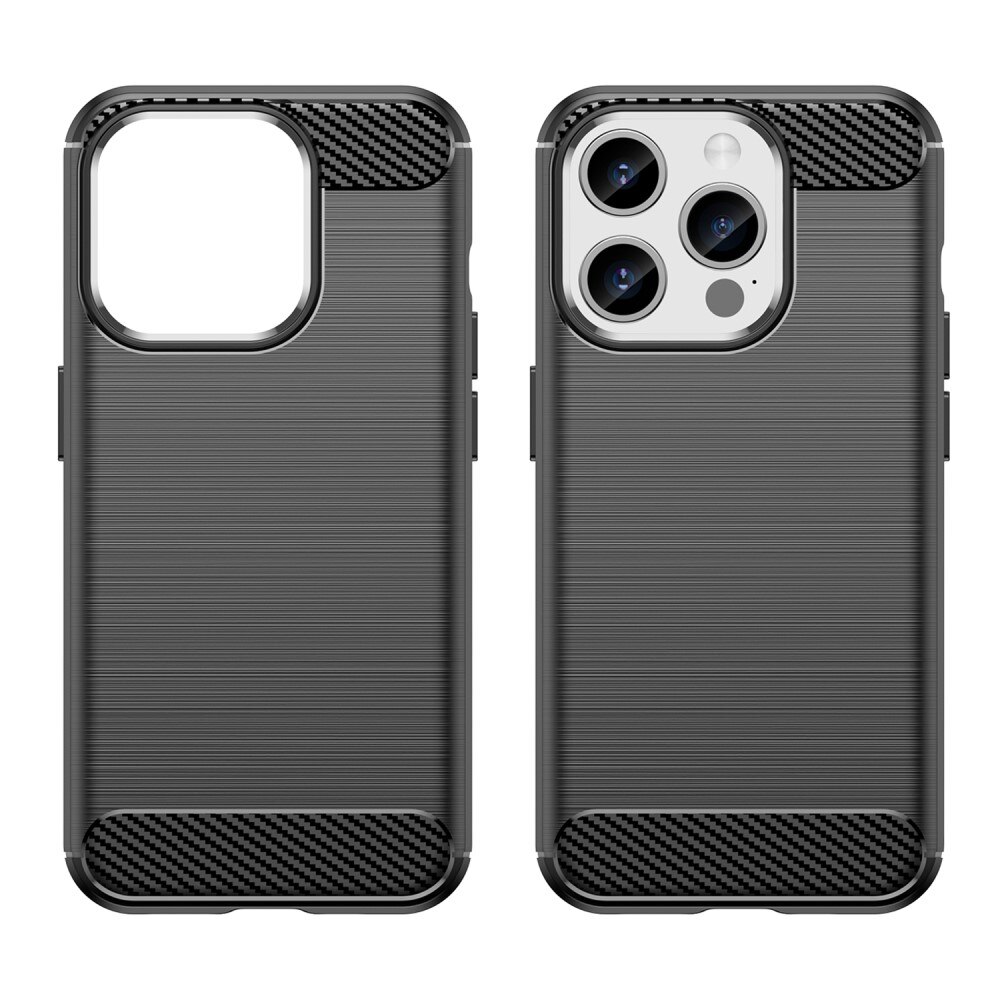 iPhone 15 Pro Brushed TPU Case Black