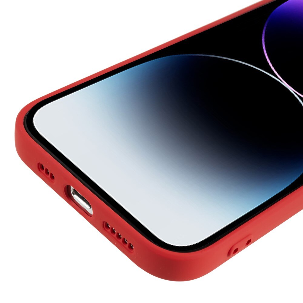 iPhone 15 Pro Max Shock-resistant TPU Case Red