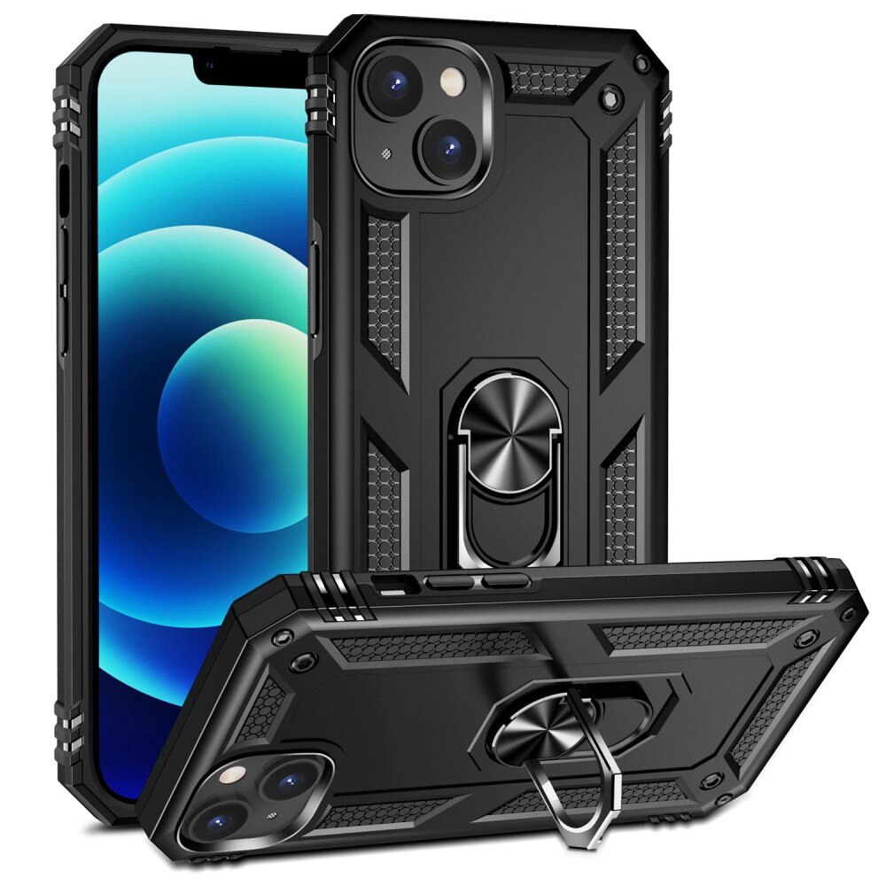 iPhone 15 Hybrid Case Tech Ring Black