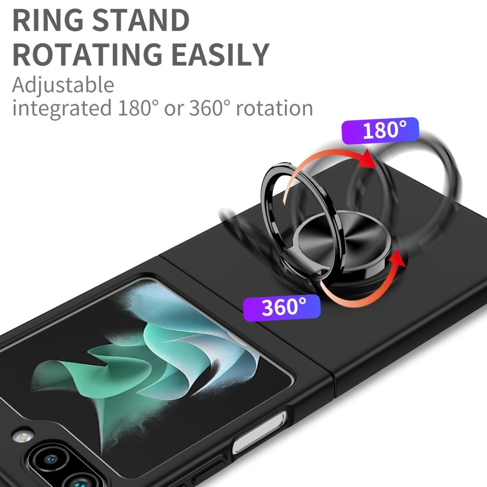 Samsung Galaxy Z Flip 5 Magnetic Case with ring holder Black