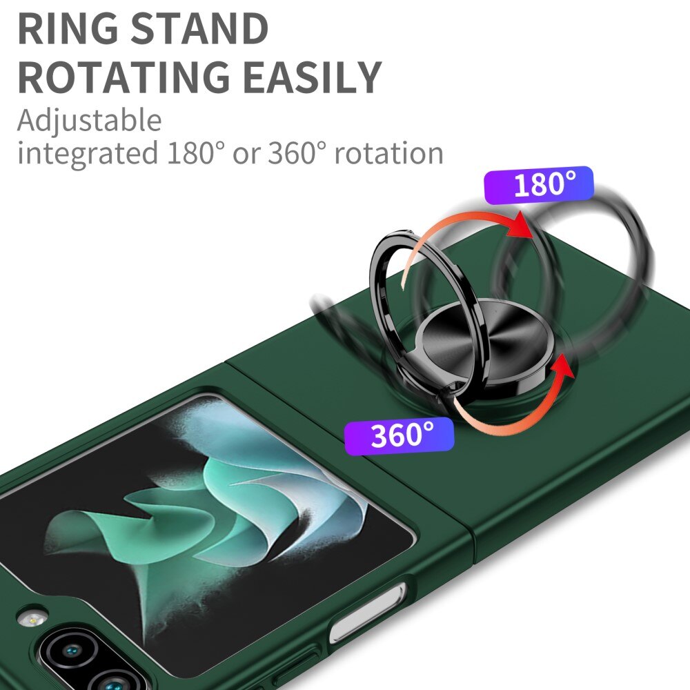 Samsung Galaxy Z Flip 5 Magnetic Case with ring holder Green