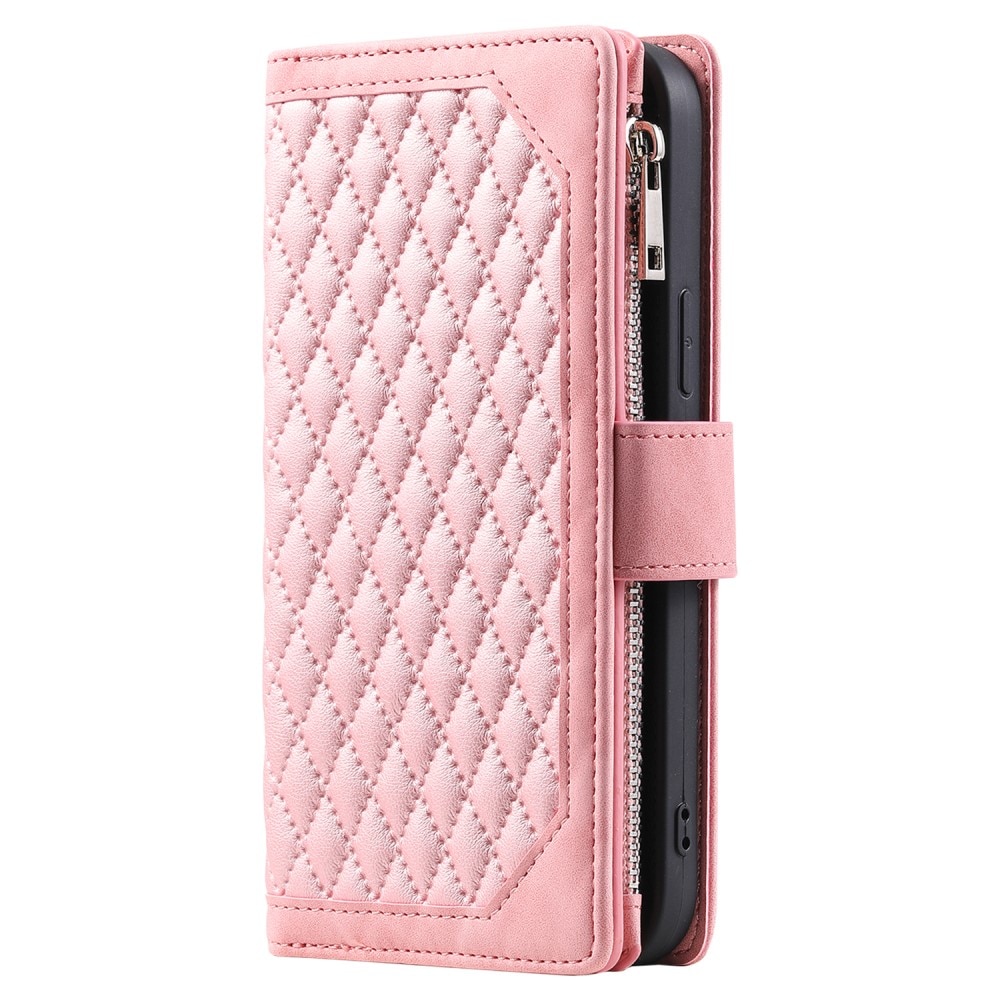 iPhone 15 Wallet/Purse Quilted Pink