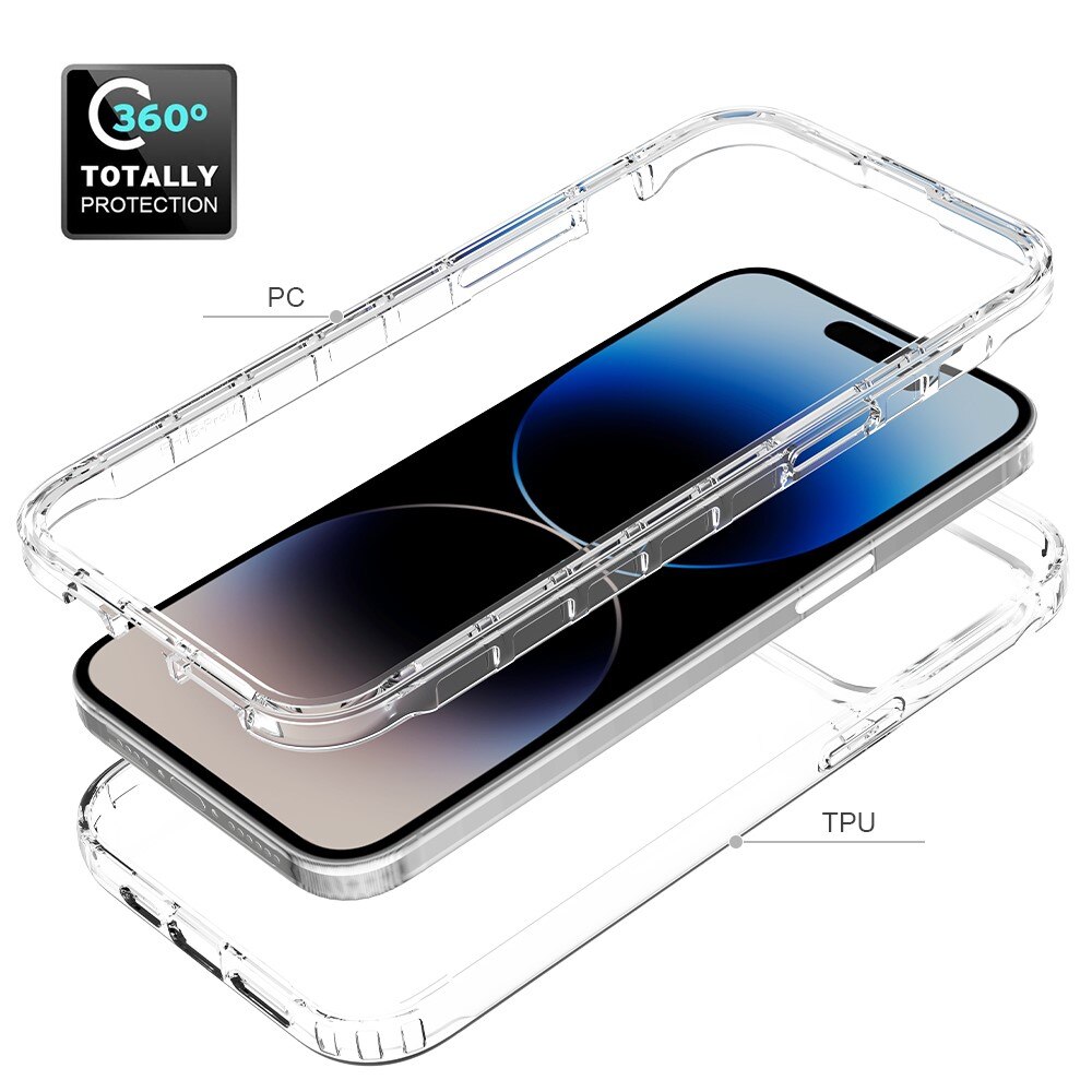 iPhone 15 Pro Max Full Cover Case Transparent