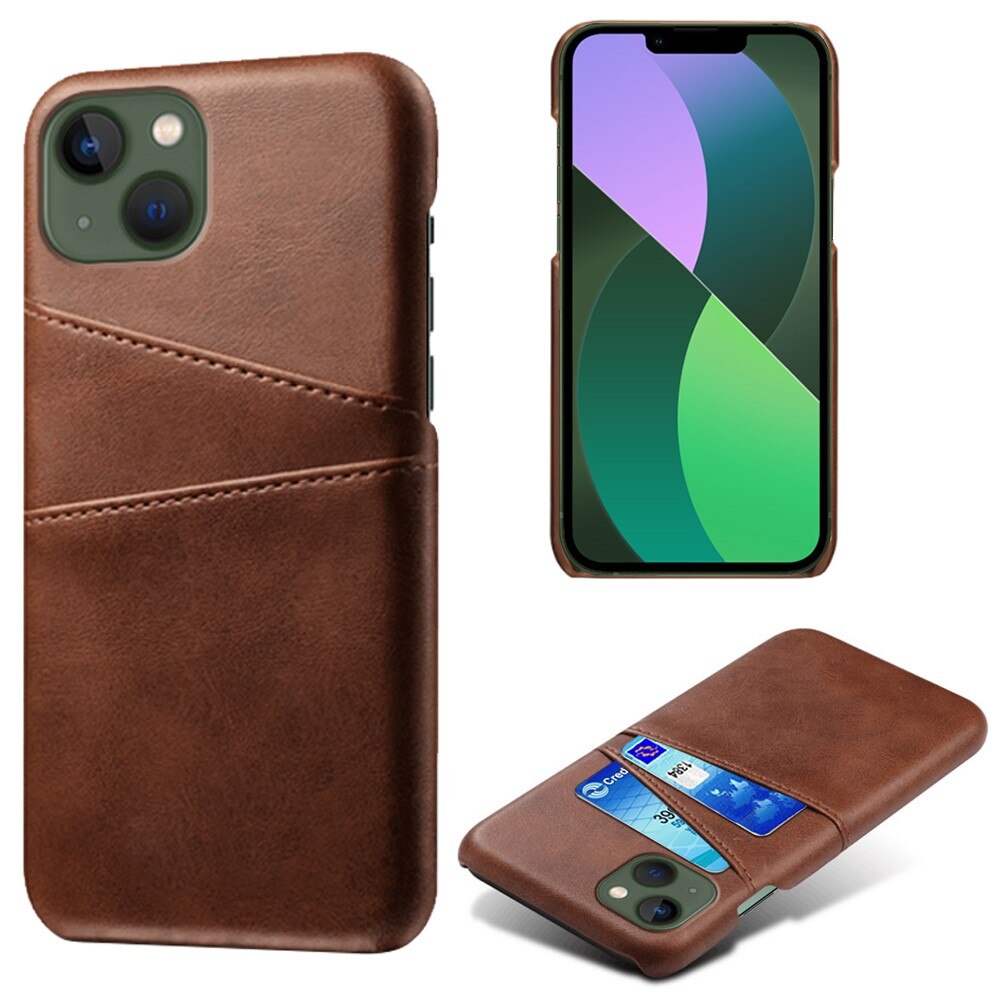 iPhone 16 Card Slots Case Brown