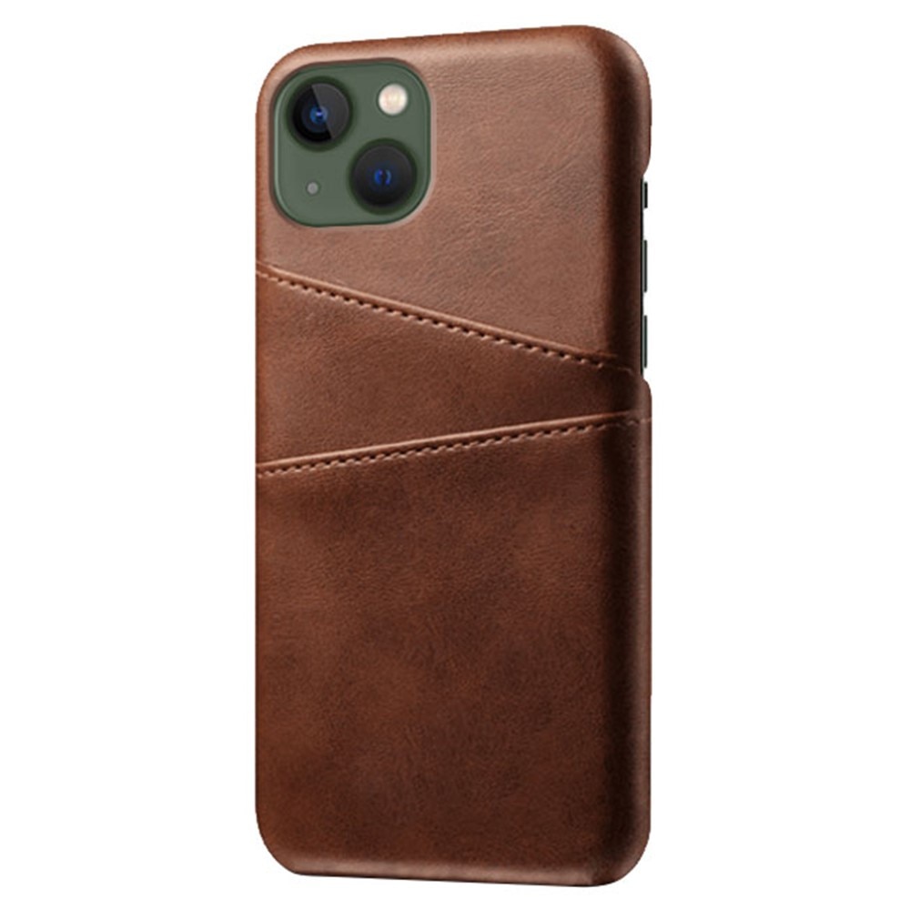 iPhone 15 Card Slots Case Brown