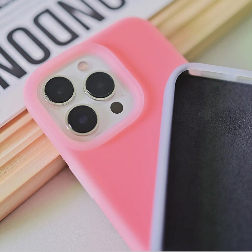 iPhone 15 Pro Jelly Silicone Case Pink