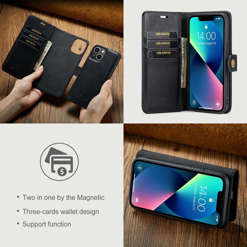 iPhone 15 Magnet Wallet Black