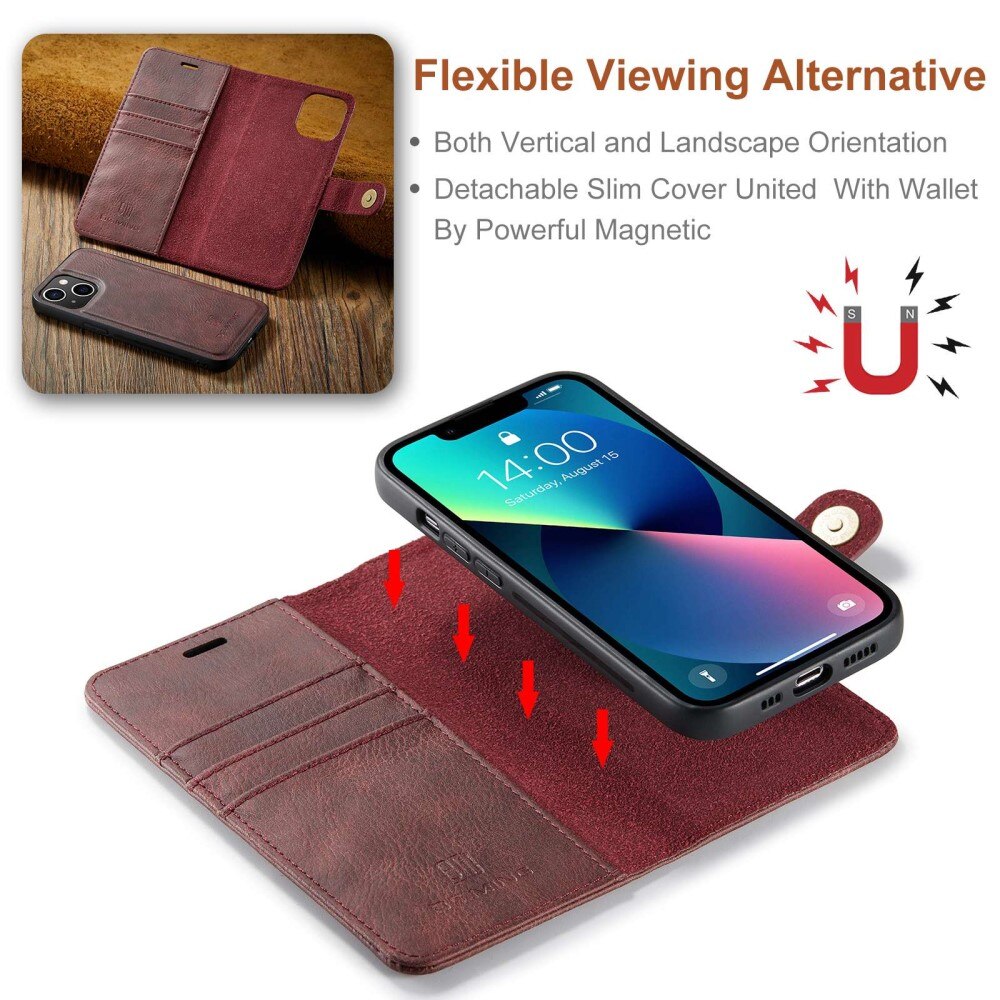 iPhone 15 Magnet Wallet Red