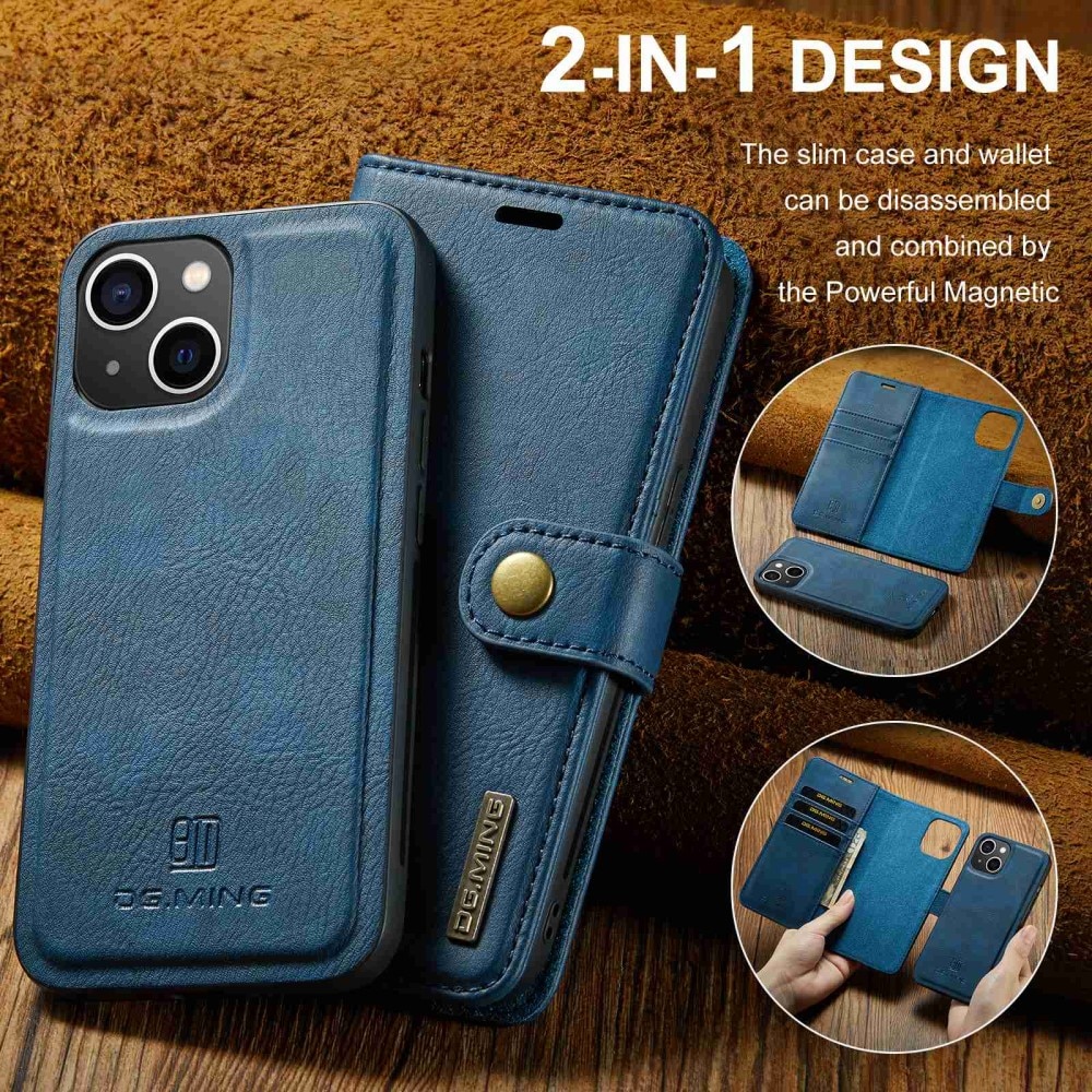 iPhone 15 Plus Magnet Wallet Blue