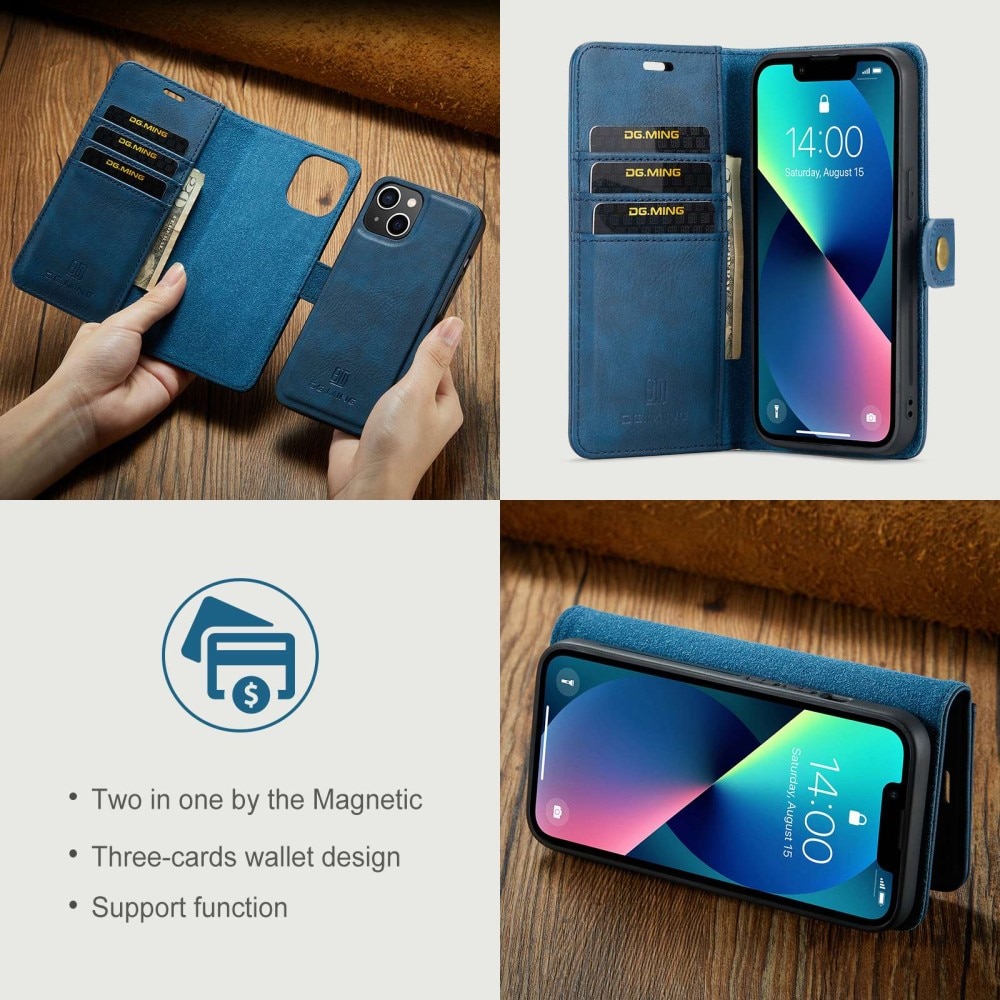 iPhone 15 Plus Magnet Wallet Blue