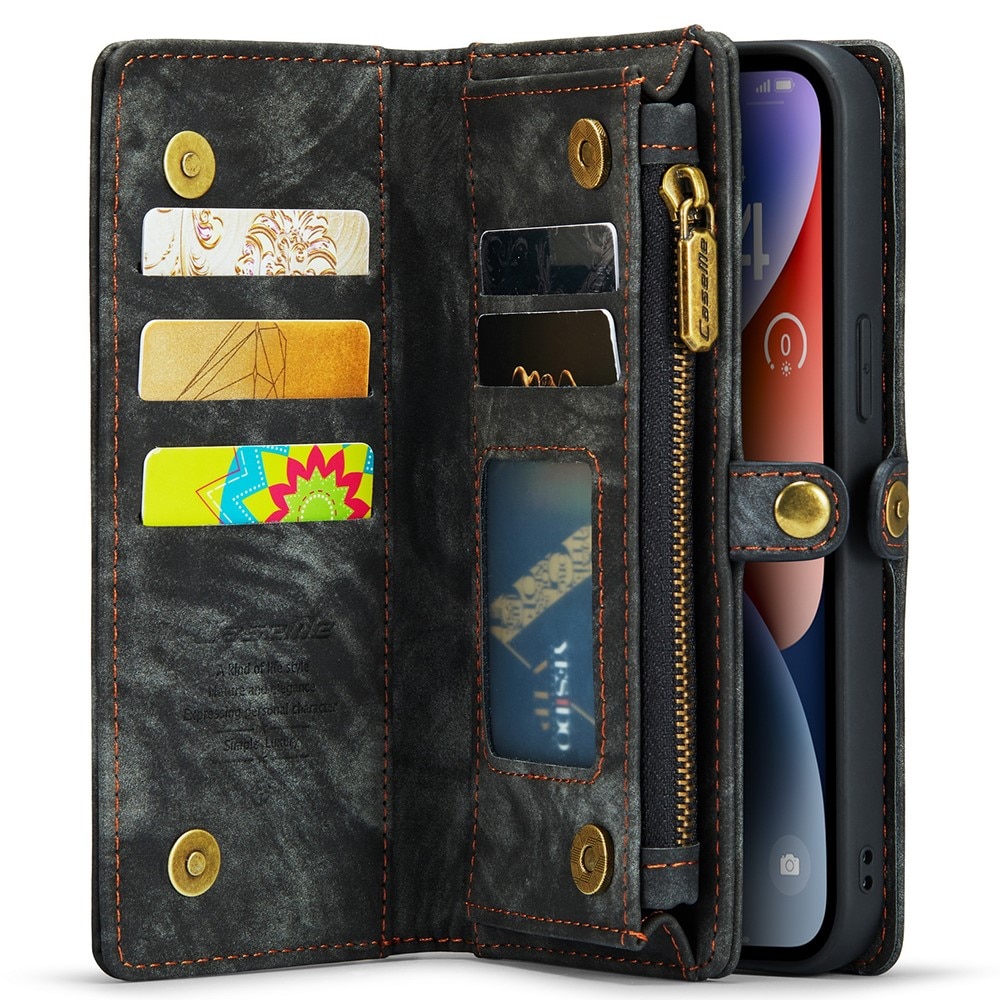 iPhone 15 Pro Max Multi-slot Wallet Case Grey