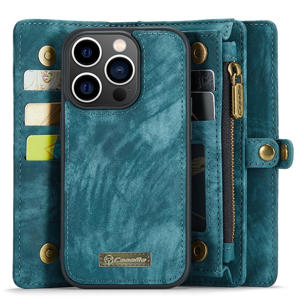 iPhone 15 Pro Max Multi-slot Wallet Case Blue