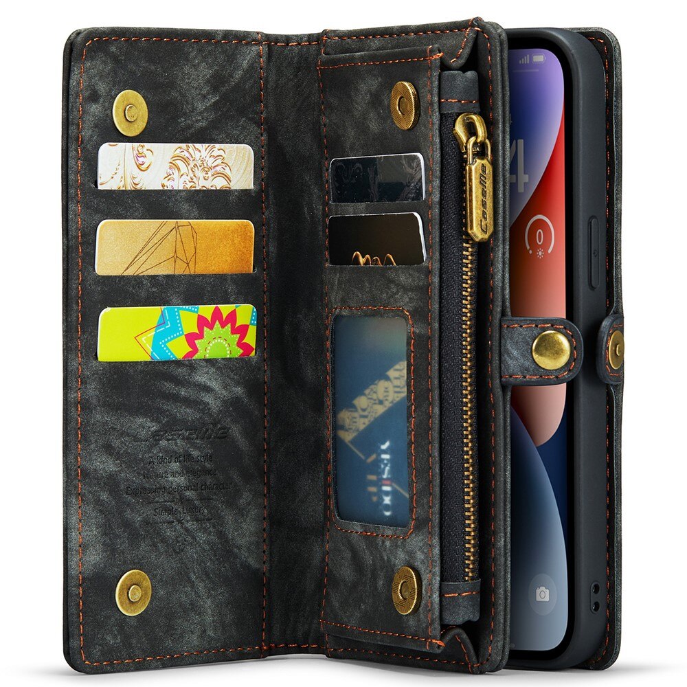 iPhone 15 Pro Multi-slot Wallet Case Grey