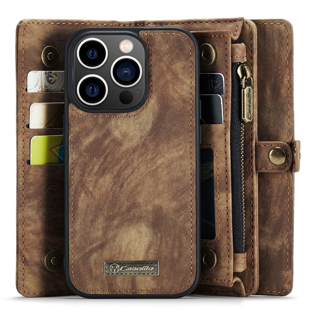 iPhone 15 Pro Multi-slot Wallet Case Brown