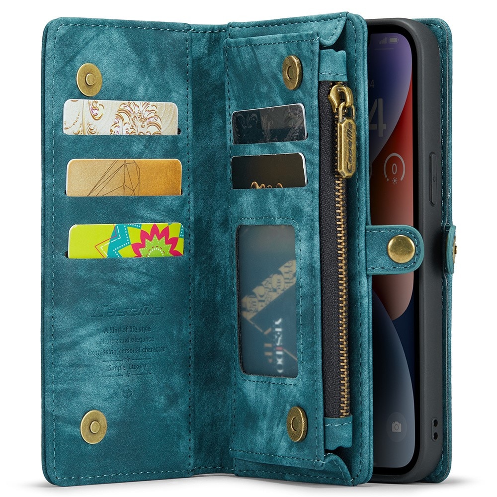 iPhone 15 Pro Multi-slot Wallet Case Blue