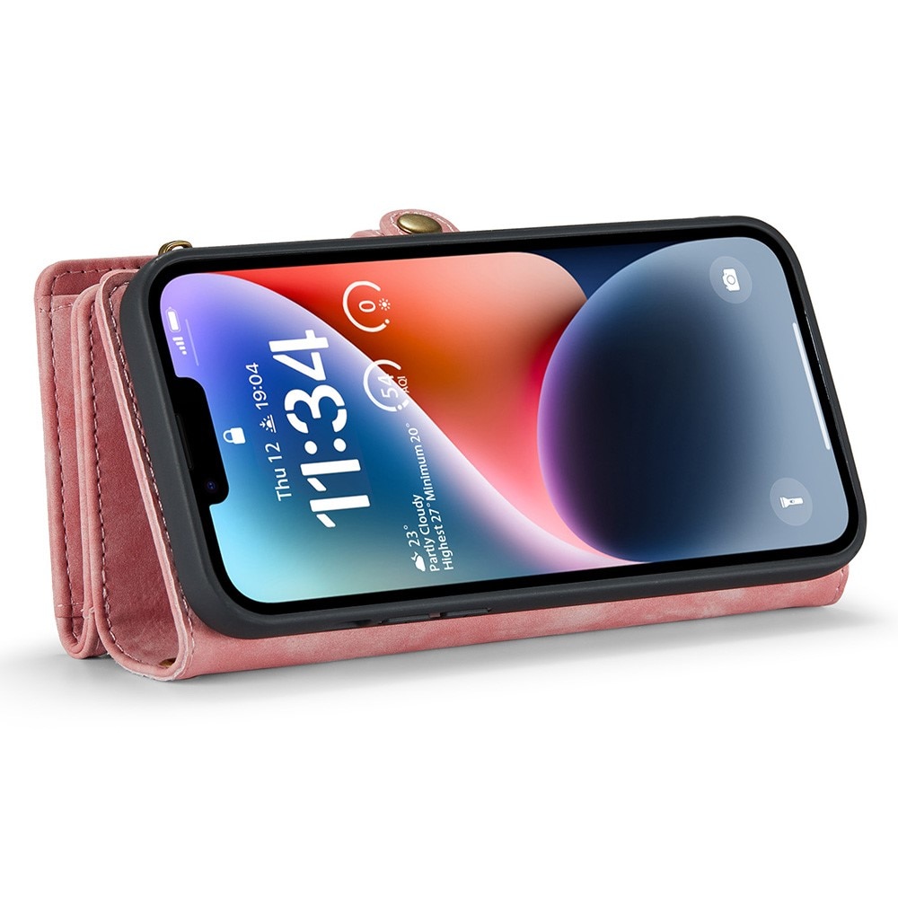 iPhone 15 Pro Multi-slot Wallet Case Pink