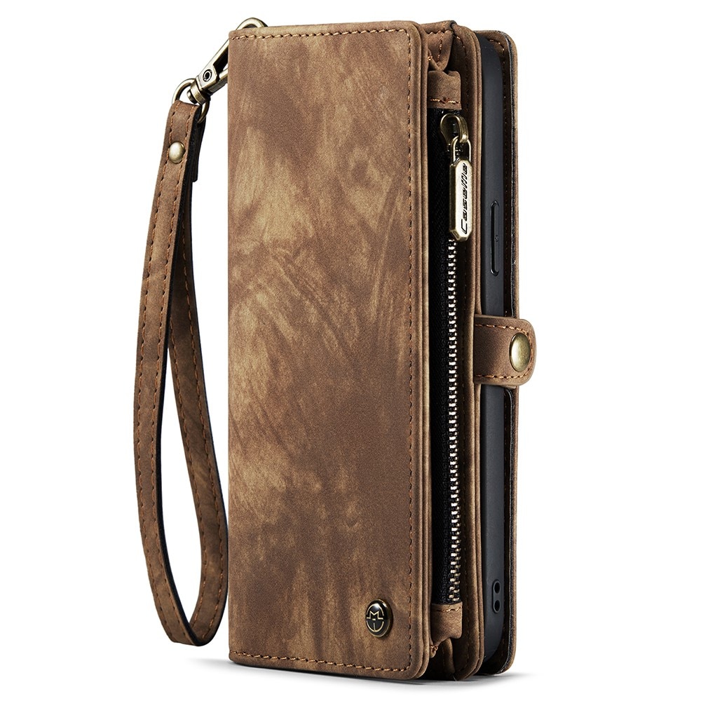 iPhone 15 Multi-slot Wallet Case Brown