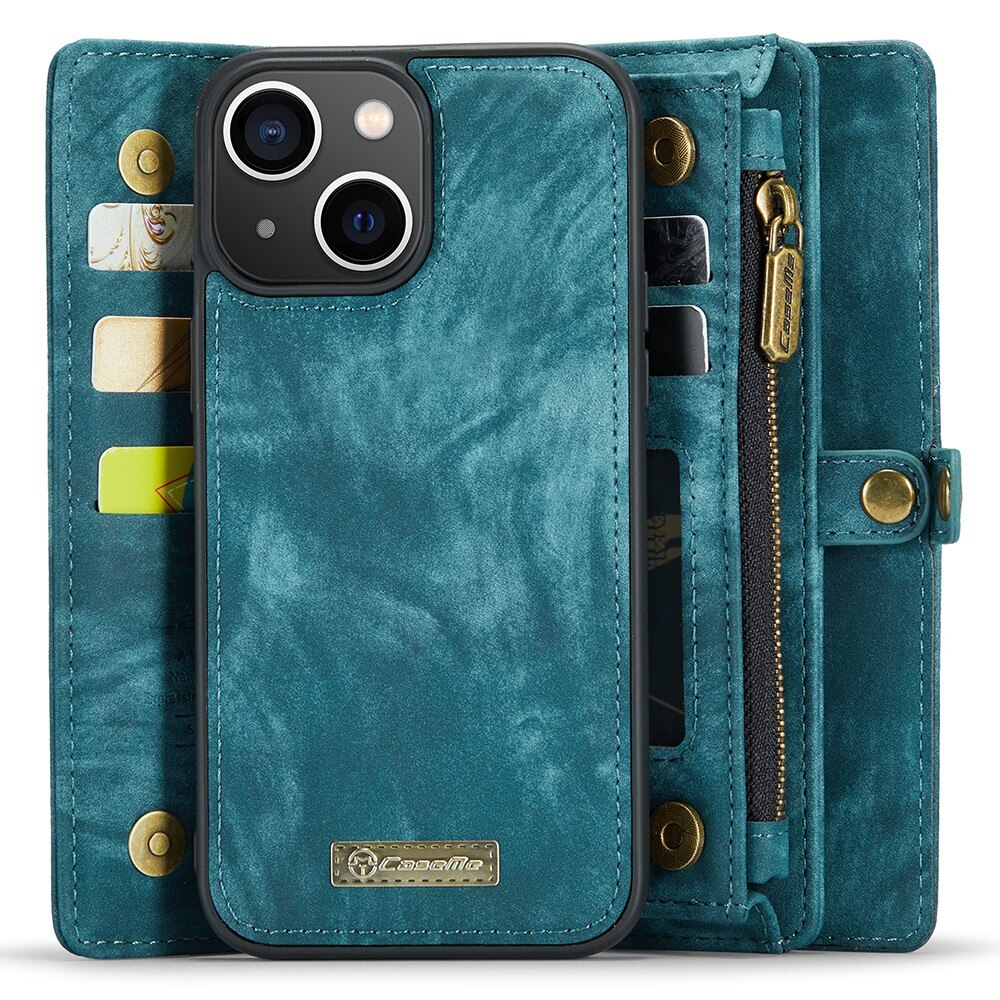 iPhone 15 Multi-slot Wallet Case Blue