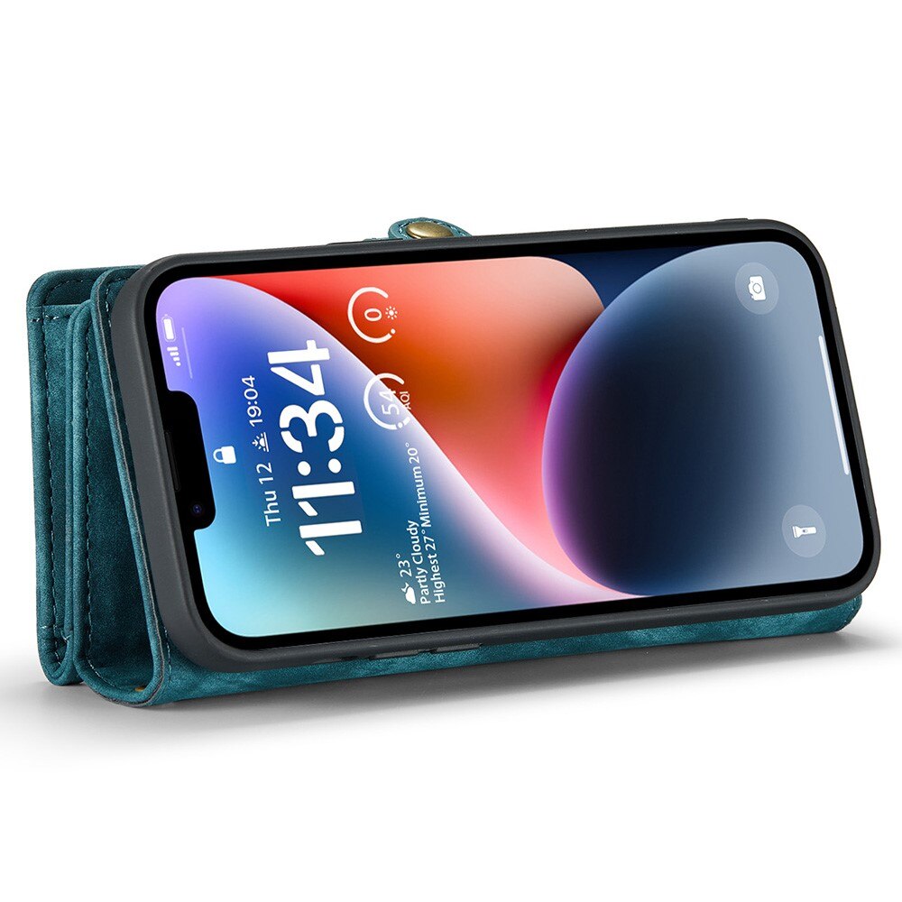 iPhone 15 Multi-slot Wallet Case Blue