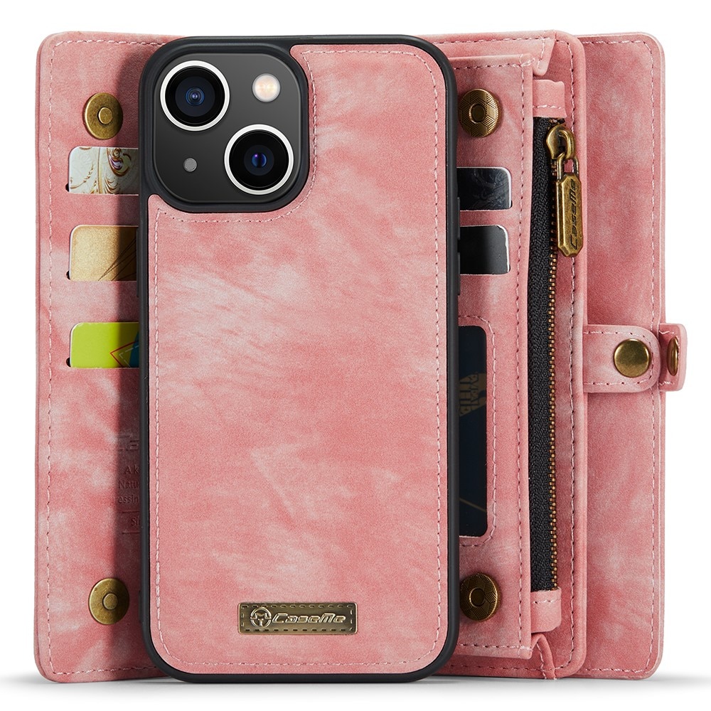 iPhone 15 Multi-slot Wallet Case Pink