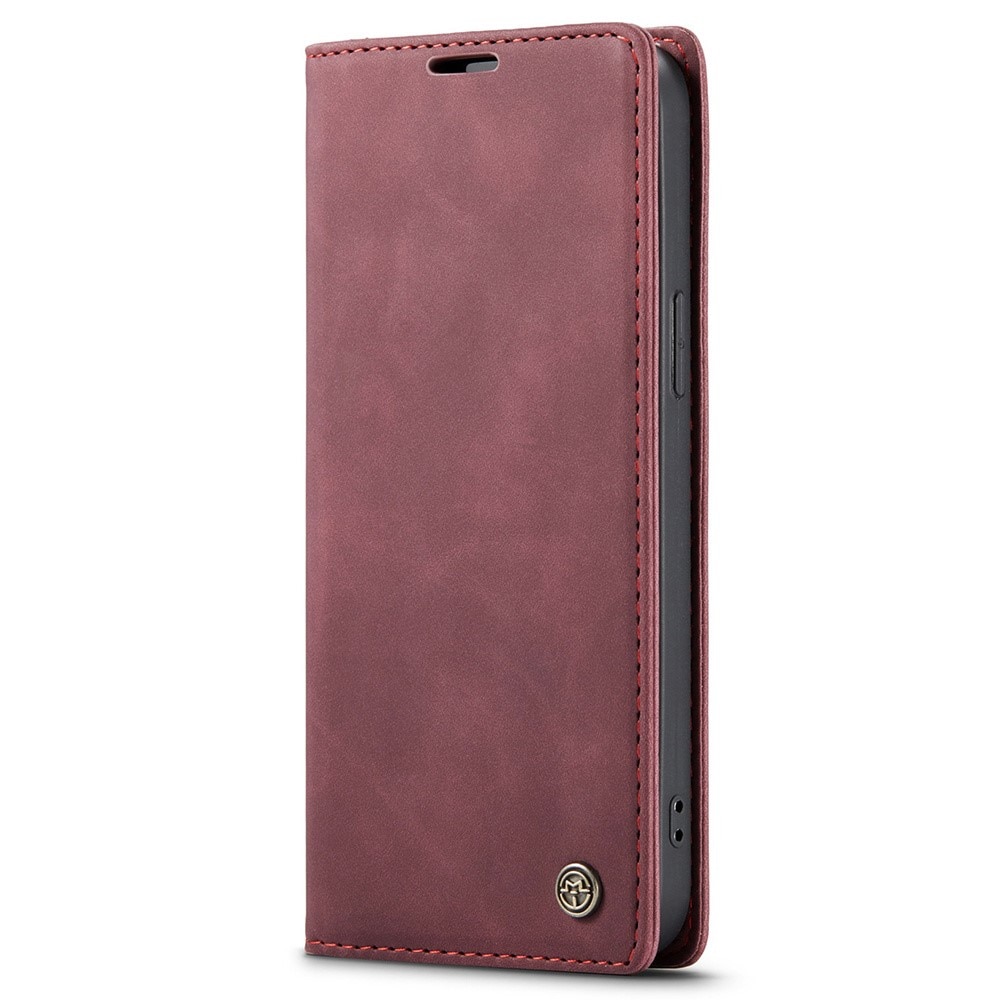 iPhone 15 Pro Slim Wallet Case Red