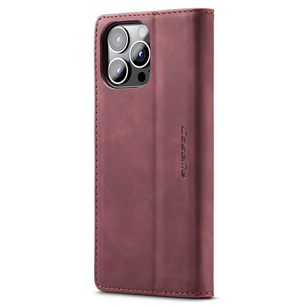 iPhone 15 Pro Slim Wallet Case Red