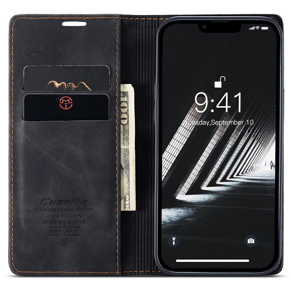 iPhone 16 Pro Slim Wallet Case Black