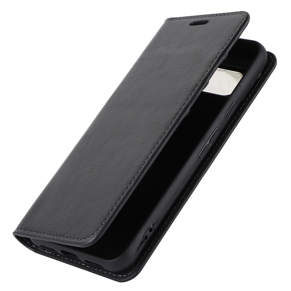 Google Pixel 8 Genuine Leather Wallet Case Black