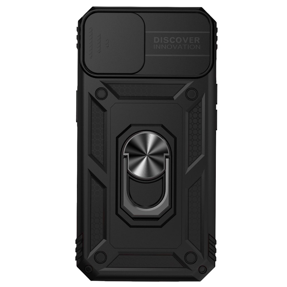 iPhone 15 Hybrid Case Tech Ring w. Camera Protector Black