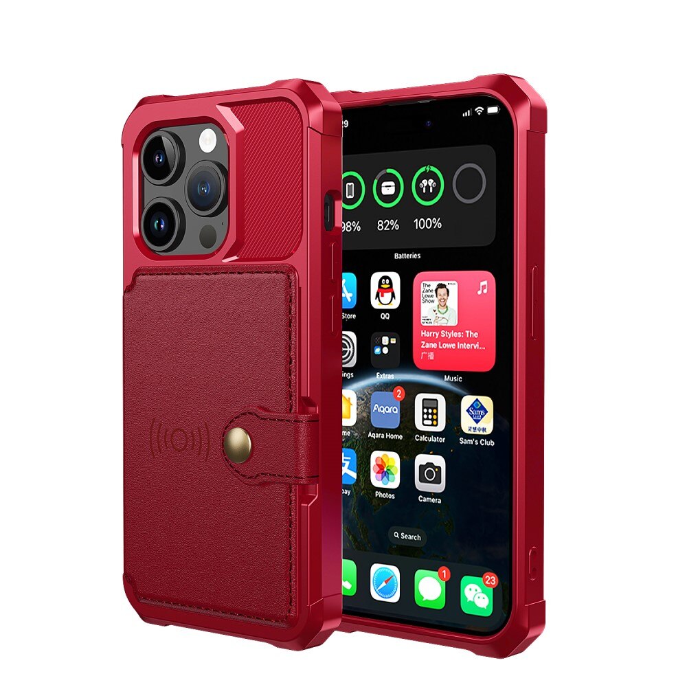 iPhone 15 Pro Max Tough Multi-slot Case Red