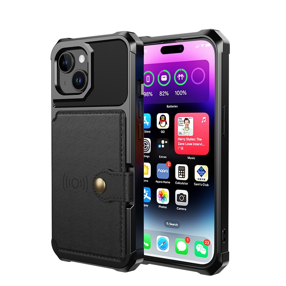 iPhone 15 Tough Multi-slot Case Black