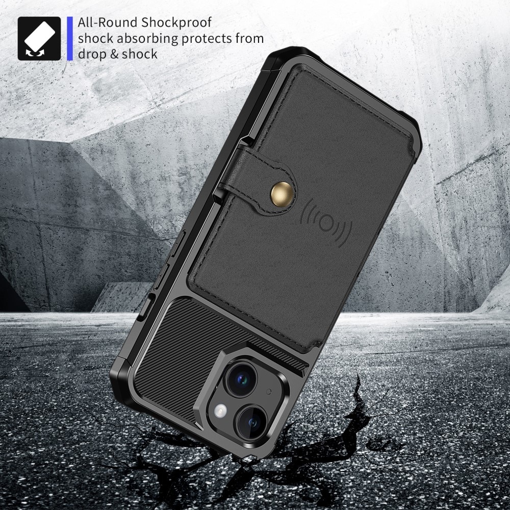 iPhone 15 Tough Multi-slot Case Black