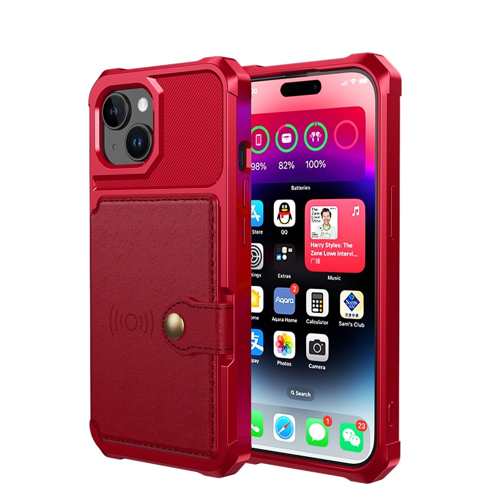 iPhone 15 Tough Multi-slot Case Red