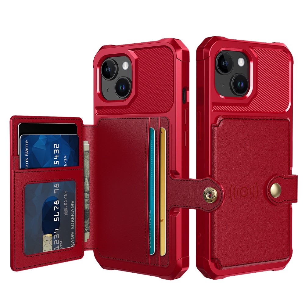 iPhone 15 Tough Multi-slot Case Red