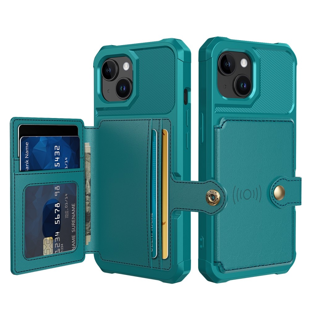 iPhone 15 Tough Multi-slot Case Green