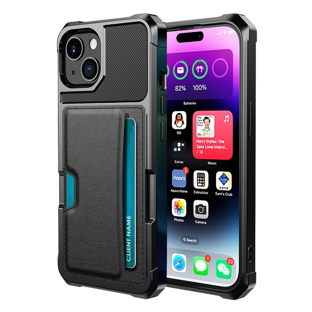 iPhone 15 Tough Card Case Black