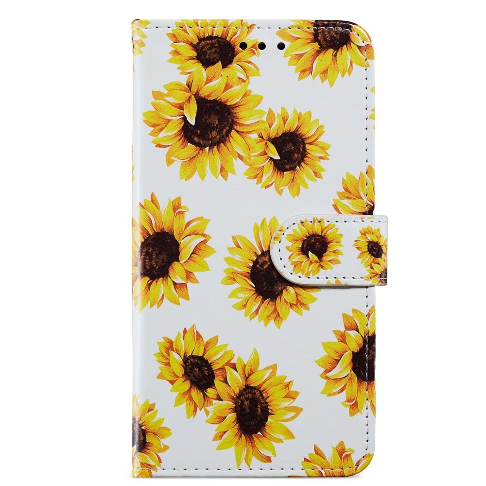 Samsung Galaxy A15 Wallet Book Cover Sunflowers