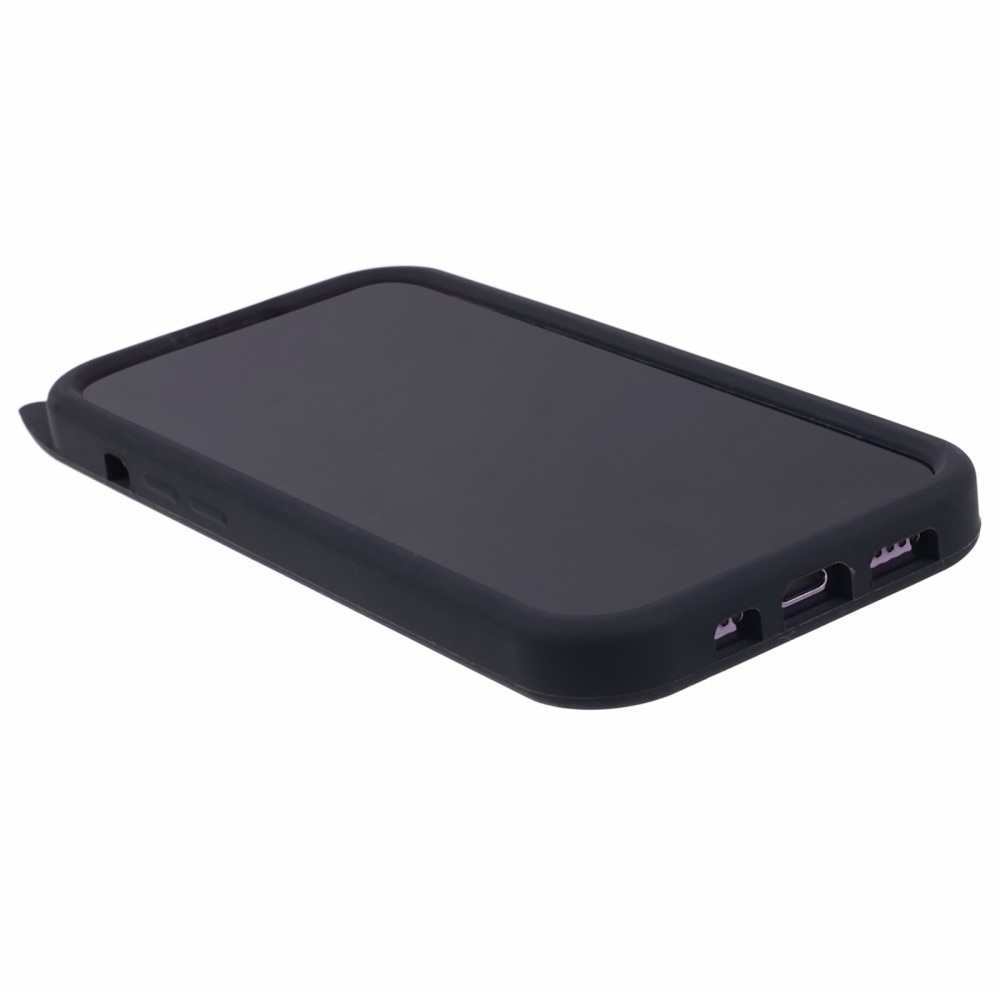 iPhone 15 Pro Max Cat Silicone Case Black