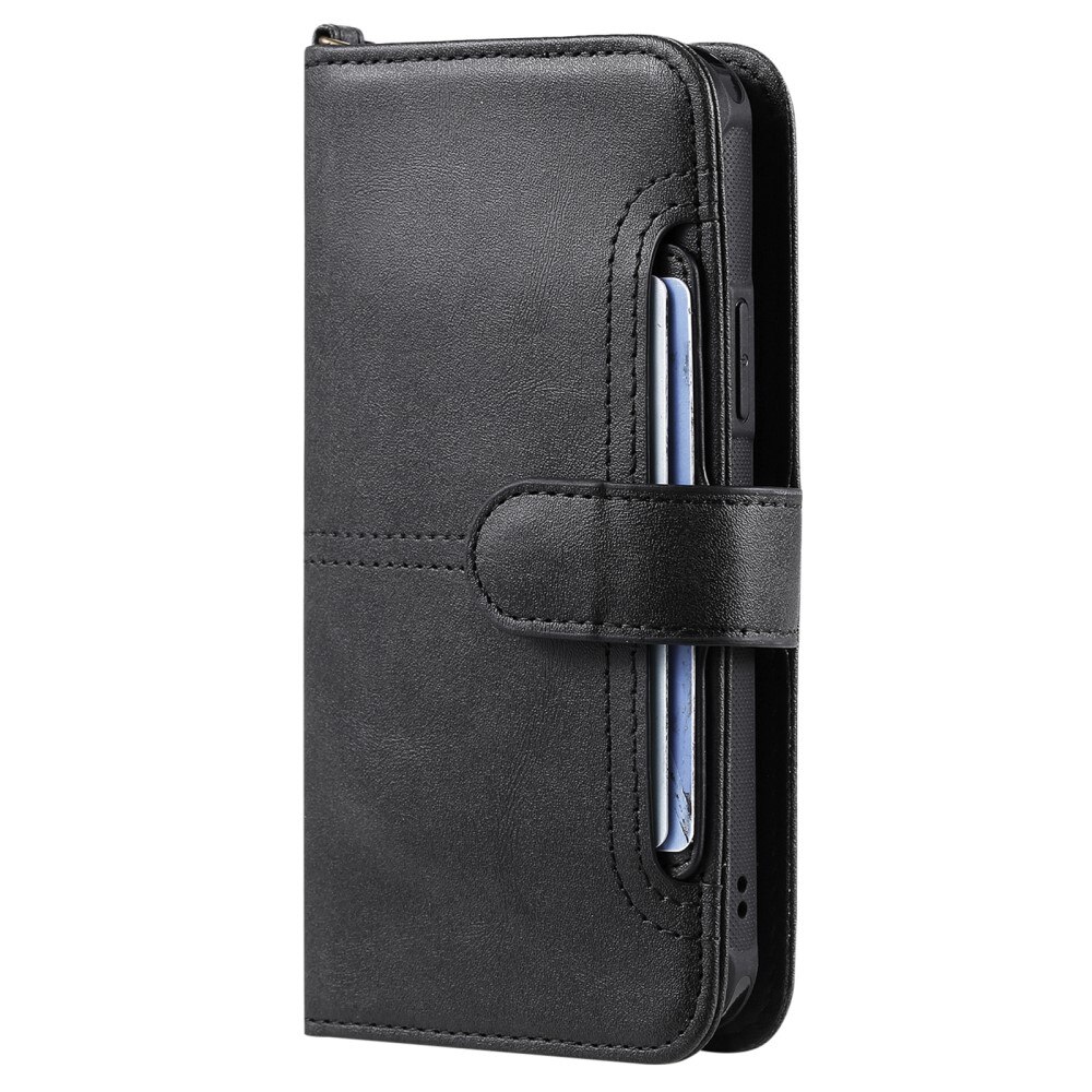 iPhone 15 Pro Max Magnet Leather Wallet Black