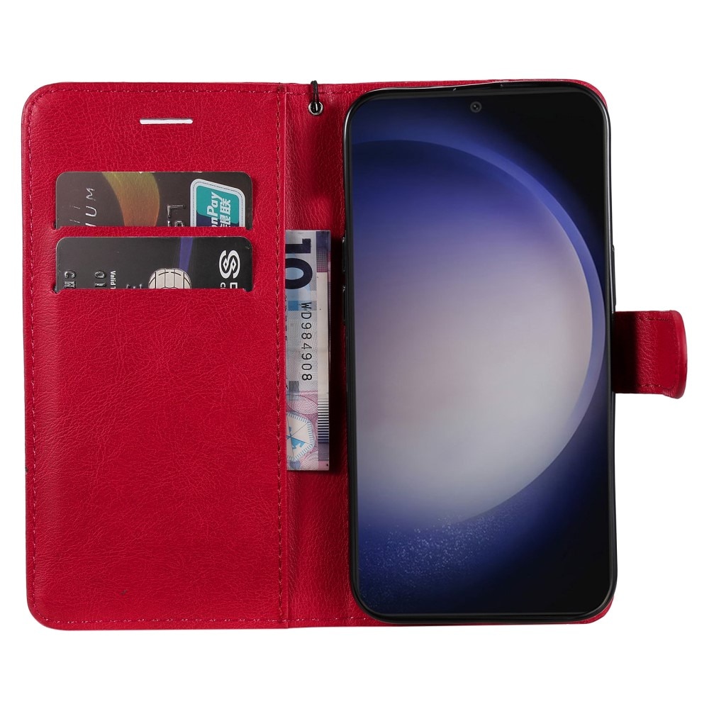 Samsung Galaxy S24 Wallet Case Red