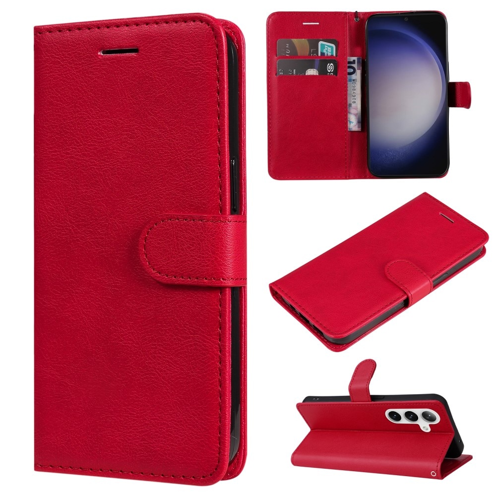 Samsung Galaxy S25 Wallet Case Red